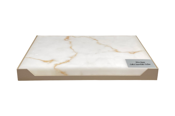 How does the aluminum frame door mica achieve high strength and durability?